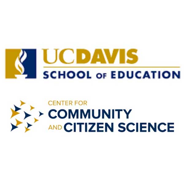 US Davis and Community and Citizen Science Logo